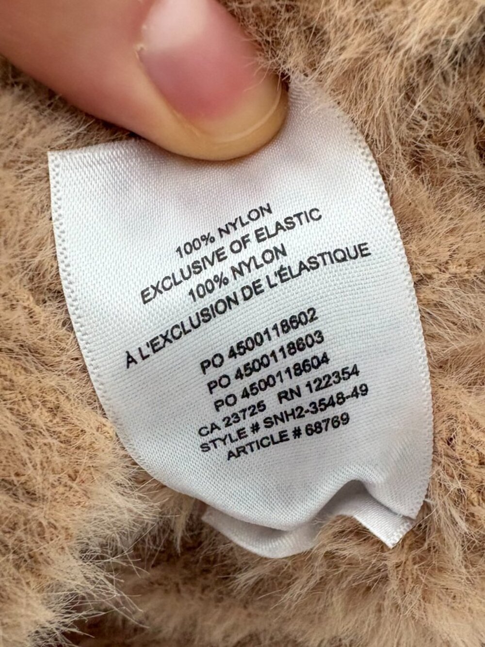 Aritzia Sunday Best Womens Fuzzy Cropped Sweater Teddy Knit Camel Size XS - Picture 6 of 6
